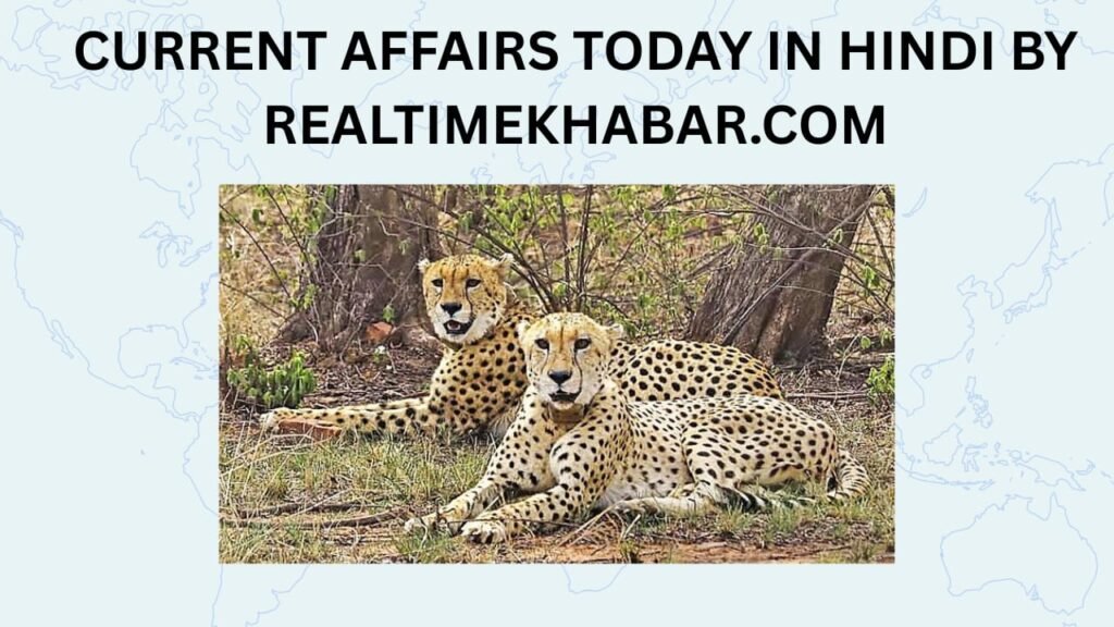 Current Affairs Today In Hindi-6 May 2025 : जानें करेंट अफेयर्स 6 May 2025 9 राजस्थान, मध्य प्रदेश के साथ भारत के पहले चीता संरक्षण गलियारे में शामिल होगा